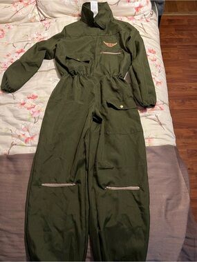 Halloween Costume Child Large Fighter Jet Pilot Jumpsuit